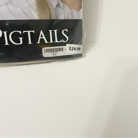 Spirit Blonde Braided Pigtails Wig Halloween - Picture 2 of 13